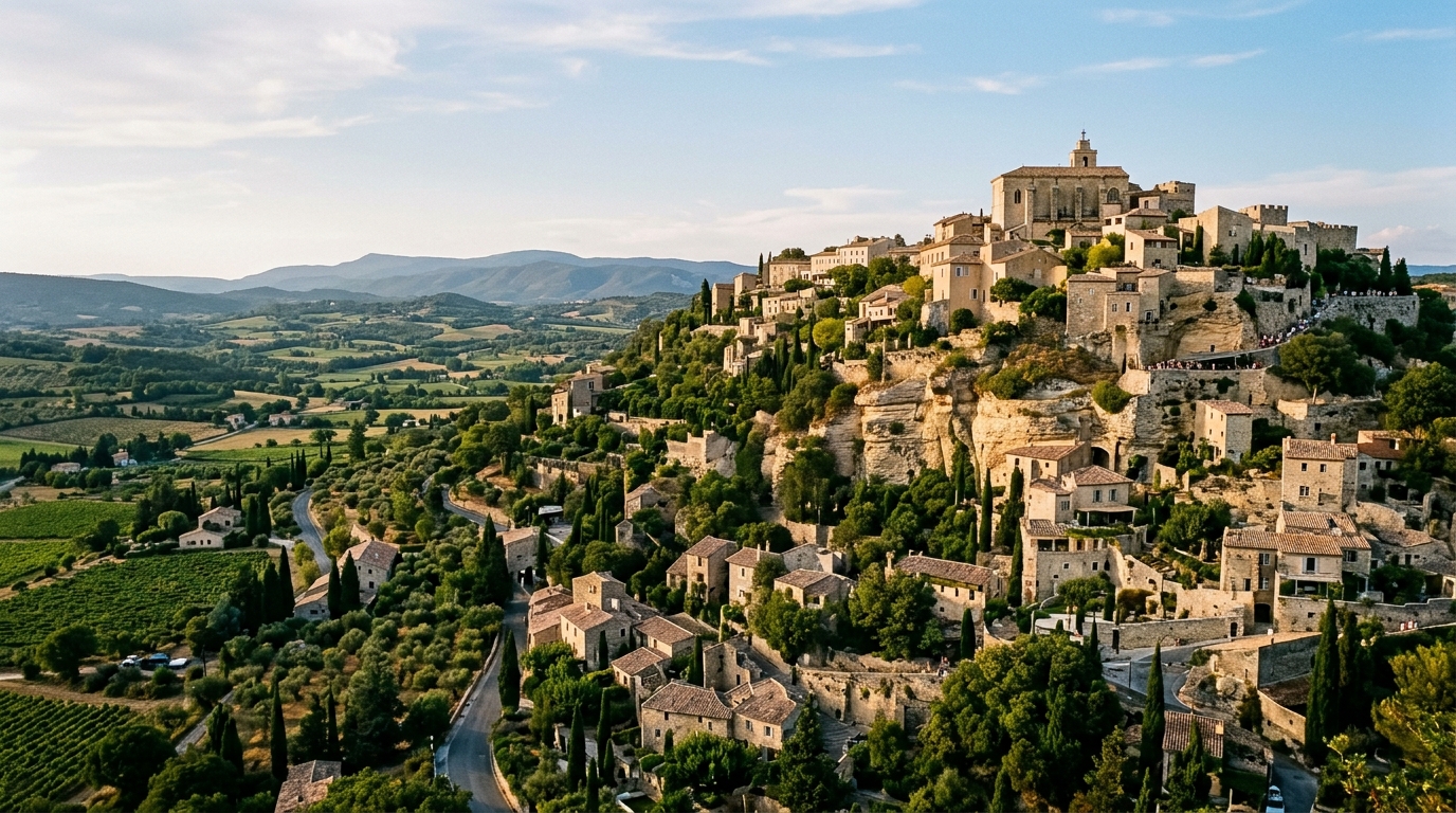 Village perché de Gordes en Provence
